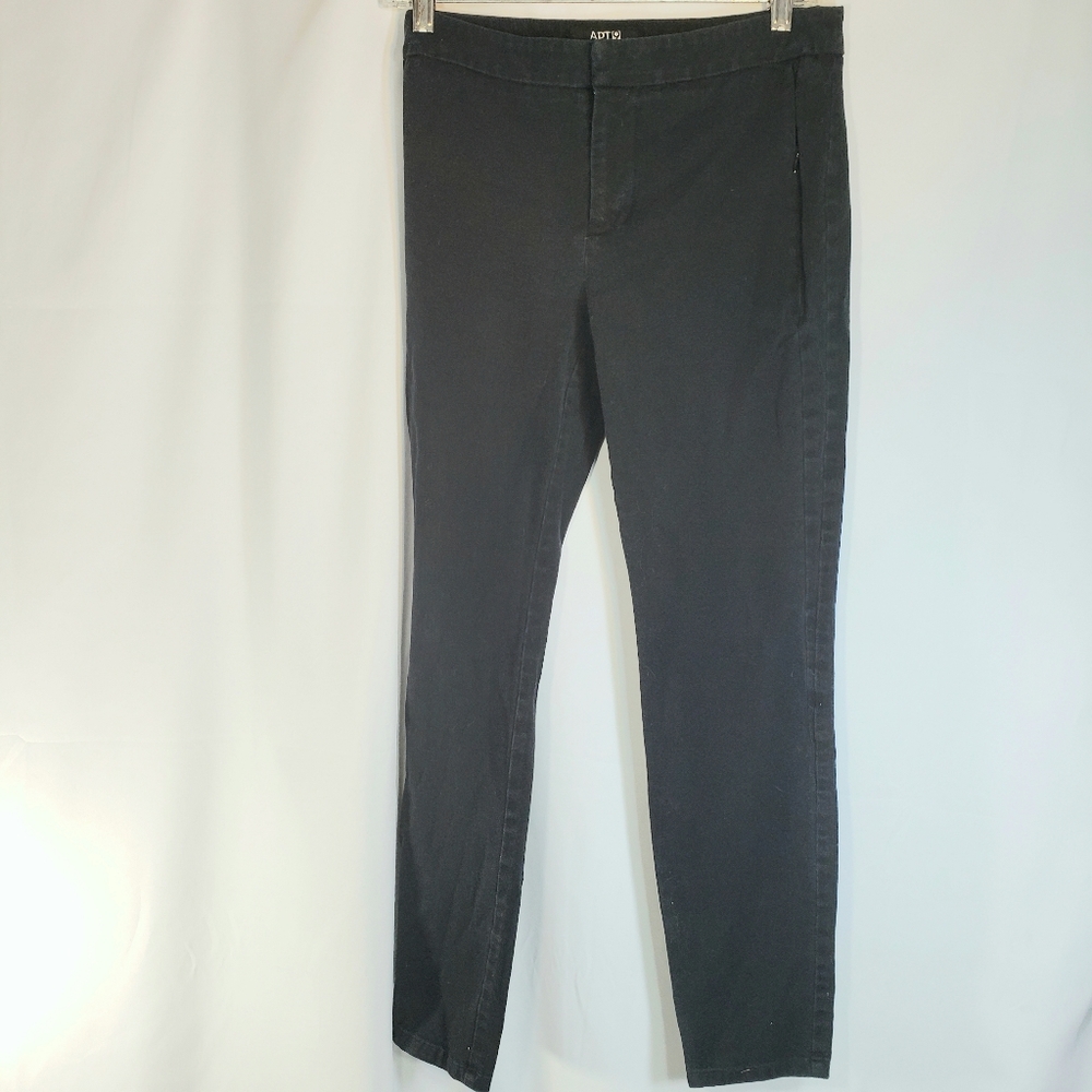 Apt. 9 Modern Fit Black Cotton Blend Mid-Rise Zipper Closure Pockets Pant Size 8